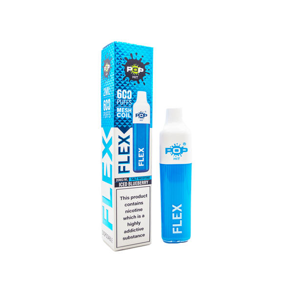 20mg Pop Hit Flex Disposable Vaping Device 600 Puffs