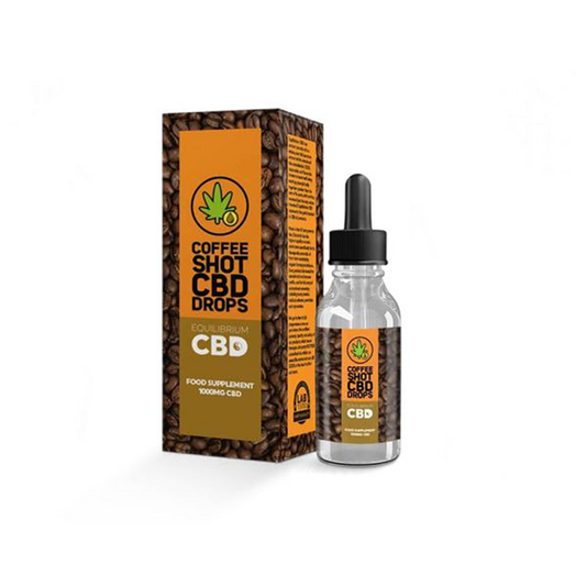 1000mg Equilibrium CBD Oil 10ml - Coffee Shot Drops