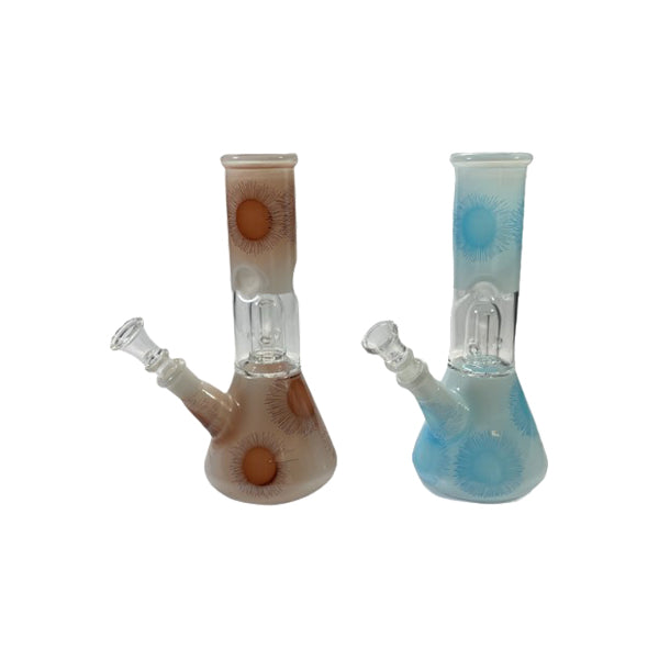 8" Small Percolator Glass Bong Mix Colours - GWP1260SD E