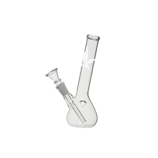 6 x 24cm Small Glass Bong - GB32