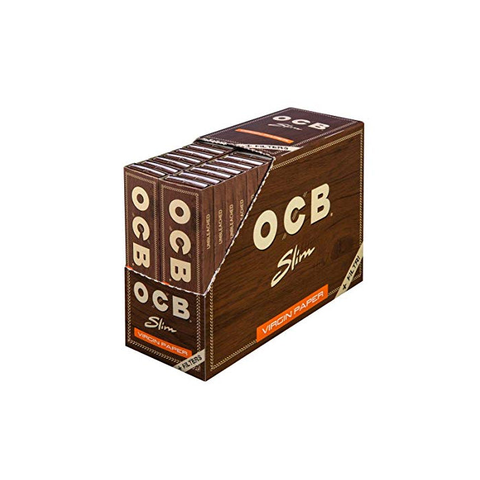 32 OCB King Size SLIM Papeles Vírgenes + PUNTAS