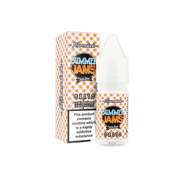 Mermelada de verano de 10 mg de Just Jam Sal de Nic con sabor de 10 ml (50VG/50PG)