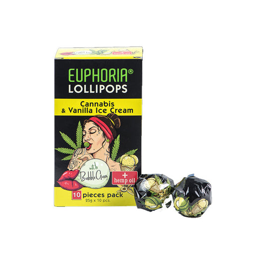 Euphoria Cannabis Lollipops - Cannabis & Vanilla Ice Cream