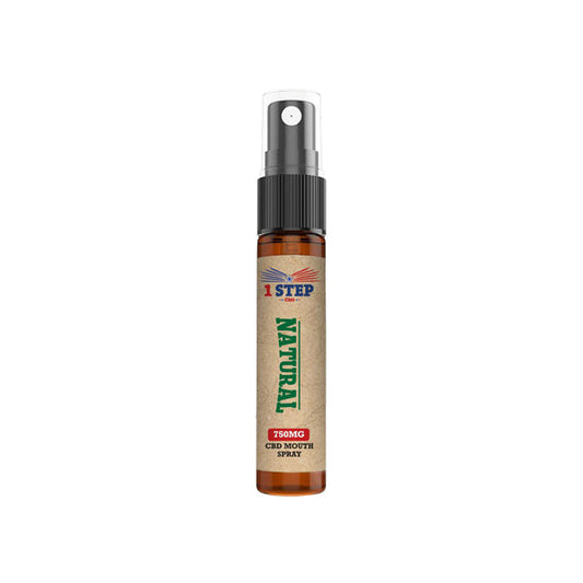 1 Step CBD 750mg CBD Natural Mouth Spray 10ml (BUY 1 GET 1 FREE)