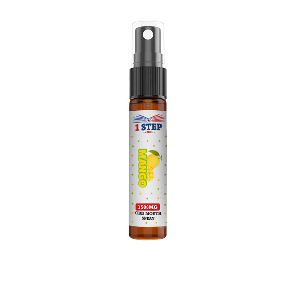 1 Step CBD 1500mg CBD Mouth Spray 10ml (BUY 1 GET 1 FREE)