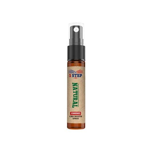 1 Step CBD 1500mg CBD Natural Mouth Spray 10ml (BUY 1 GET 1 FREE)