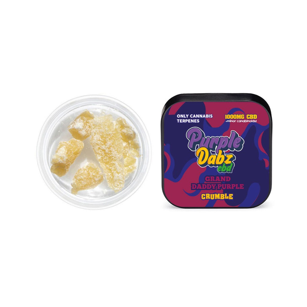 Purple Dabz de Purple Dank 1000mg CBD Crumble - Grand Daddy Purple (COMPRE 1 OBTENGA 1 GRATIS)