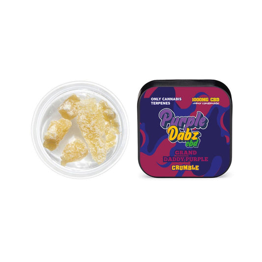 Purple Dabz, Purple Dank 1000mg CBD Crumble - Grand Daddy Purple (1 SATIN AL 1 BEDAVA)