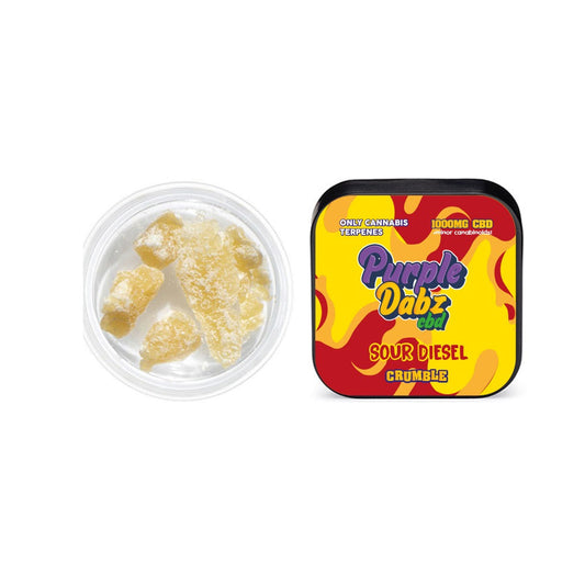 Purple Dabz de Purple Dank 1000mg CBD Crumble - Sour Diesel (COMPRE 1 OBTENGA 1 GRATIS)