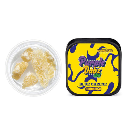 Purple Dabz by Purple Dank 1000mg CBD Crumble - Mavi Peynir (1 SATIN AL 1 BEDAVA)