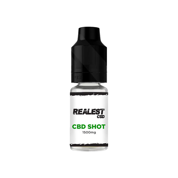 Realest CBD 1500mg CBD E-Liquid Booster Shot 10ml (COMPRE 1 OBTENGA 1 GRATIS)