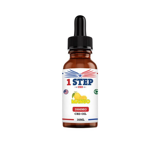 1 Step CBD 2000mg CBD Flavoured Oil 30ml (BUY 1 GET 1 FREE)