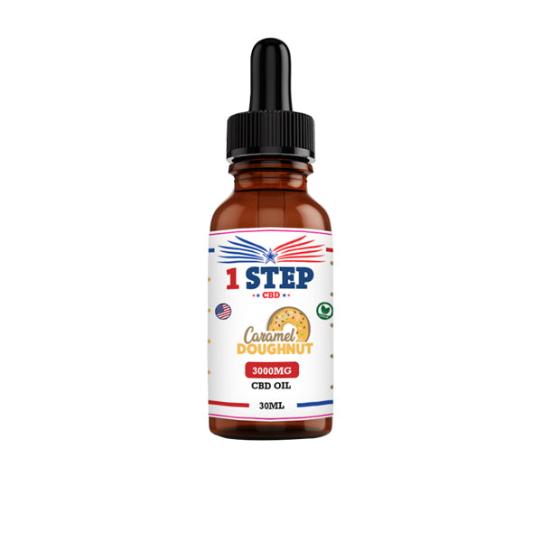 1 Step CBD 3000mg CBD Flavoured Oil 30ml (BUY 1 GET 1 FREE)