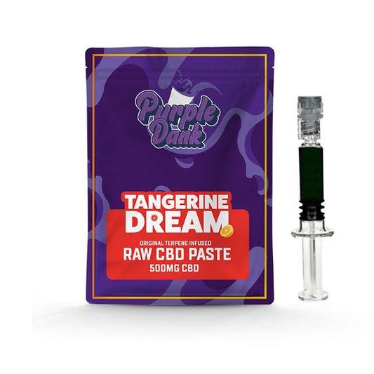 Pasta cruda de CBD Purple Dank de 1000 mg con terpenos naturales - Tangerine Dream (COMPRE 1 OBTENGA 1 GRATIS)