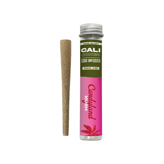 CALI CONES Cono con infusión de CBD de espectro completo de salvia de 30 mg - Candyland Kush