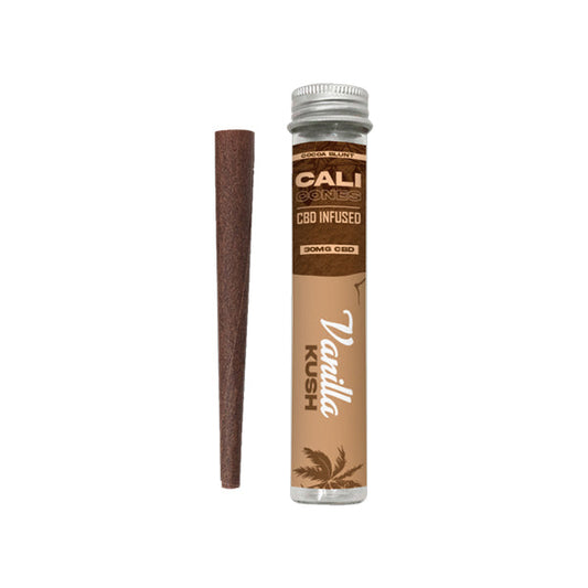 CALI CONES Cacao 30 mg Cono infundido de CBD de espectro completo - Vanilla Kush