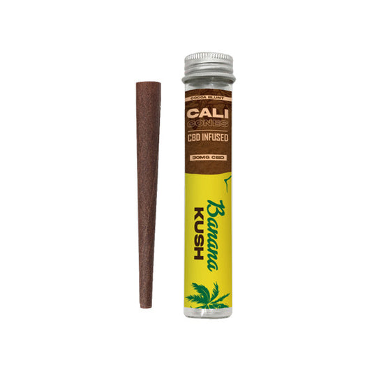 CALI CONES Cacao 30 mg Cono infundido de CBD de espectro completo - Banana Kush