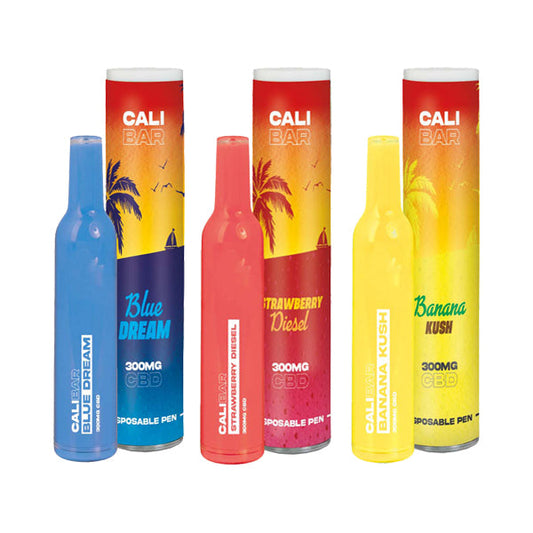 CALI BAR Orijinal 300mg Tam Spektrumlu CBD Vape Tek Kullanımlık - Terpen Aromalı