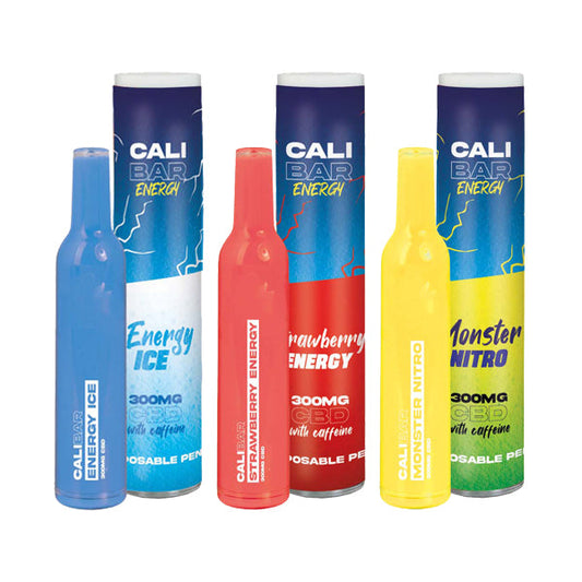 CALI BAR ENERGY con cafeína de espectro completo 300 mg CBD Vape desechable