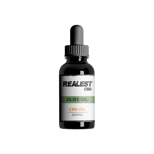 Realest CBD 600mg CBG Olive Oil - 30ml