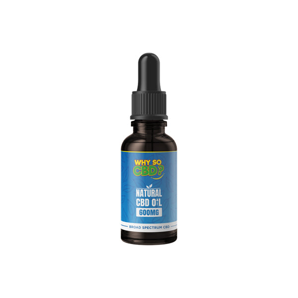 Why So CBD? 600mg Broad-Spectrum CBD Natural Oil - 30ml