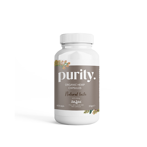 Purity 1200mg 10mg  CBD Capsules - 60 caps