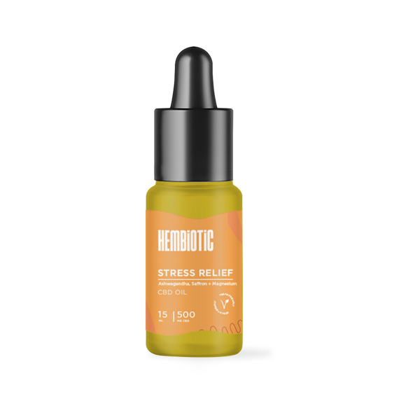 Hembiotic 500mg Broad-Spectrum CBD Oil - 15ml